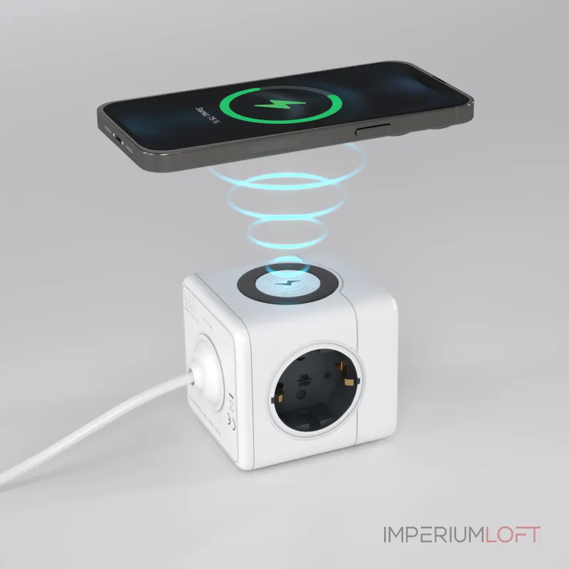 Розеточный блок 3-местный + 3 USB + беспроводная зарядкаWerkel a066454 Розеточный блок 3-местный + 3 USB + беспроводная зарядкаWerkel a066454
