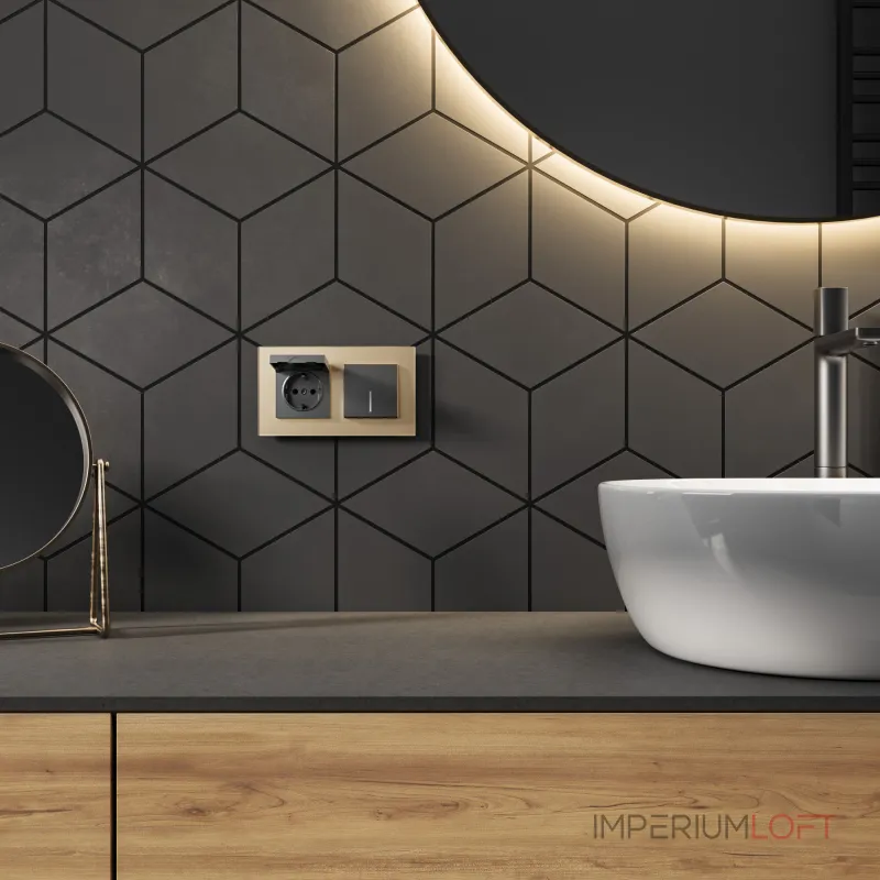 Розетка влагозащитная с защитной крышкой и шторкамиWerkel a069592 от ImperiumLoft Розетка влагозащитная с защитной крышкой и шторкамиWerkel a069592 от ImperiumLoft