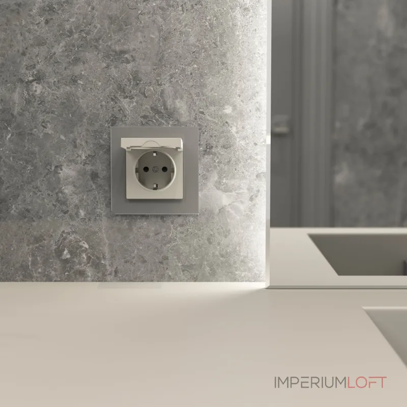 Розетка влагозащитная с защитной крышкой и шторкамиWerkel a069464 от ImperiumLoft Розетка влагозащитная с защитной крышкой и шторкамиWerkel a069464 от ImperiumLoft