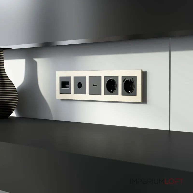 Рамка на 5 постов AluMax Werkel a069967