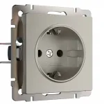 Розетка с заземлением и шторками Werkel a069463