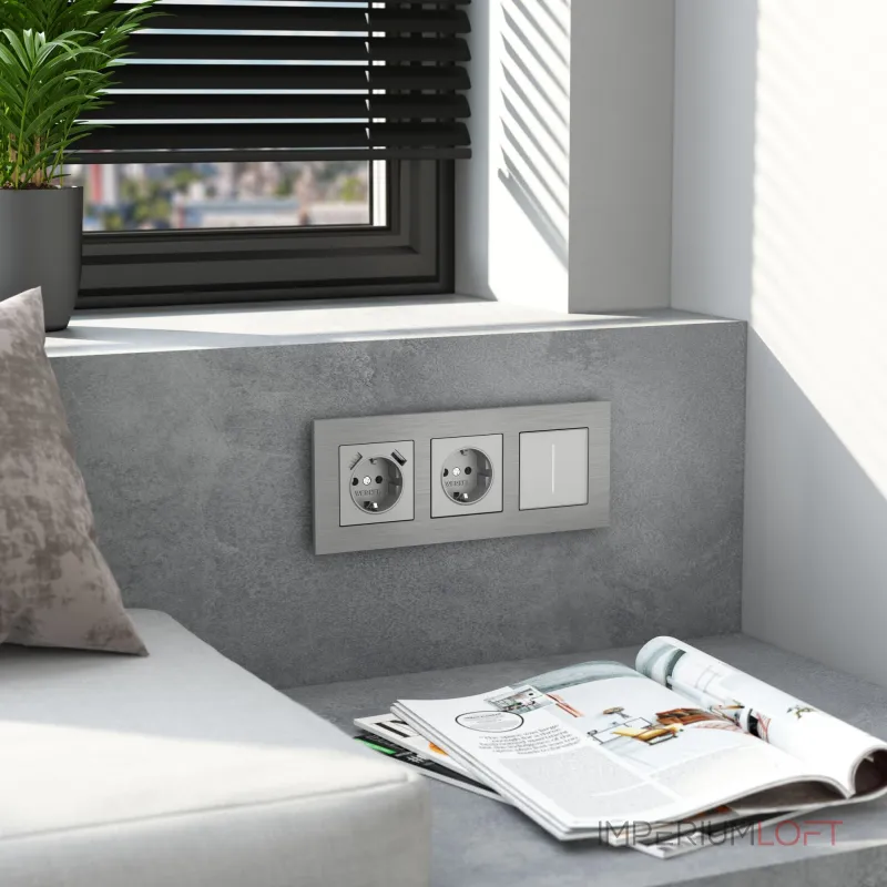 Рамка на 3 поста AluMax Werkel a066326