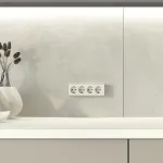 Розетка четверная с заземлением и шторками Gallant Werkel W5072204