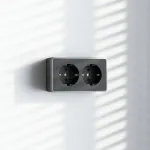 Розетка двойная с заземлением Gallant Werkel W5072134