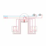 Выключатель двухклавишный проходной с подсветкой Werkel W1222101