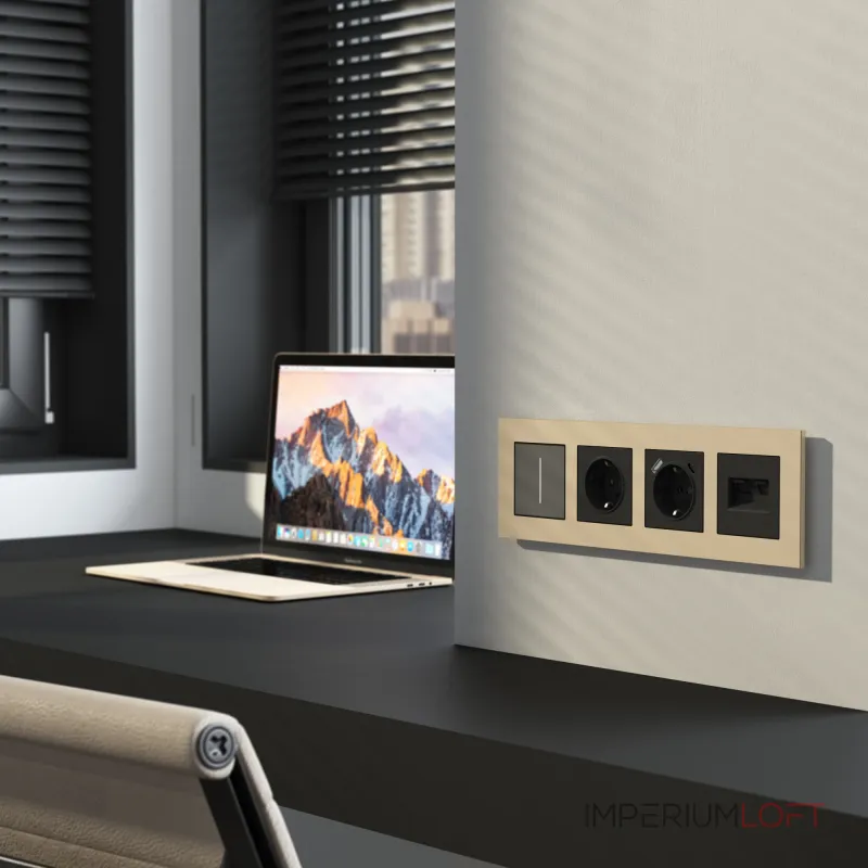 Рамка на 4 поста AluMax Werkel a066336