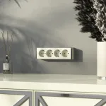 Розетка четверная с заземлением и шторками Gallant Werkel W5072204