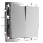 Перекрестный выключатель двухклавишный Werkel W1123008