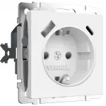 Розетка с заземлением. шторками и USB тип A+C Werkel a069613 от ImperiumLoft