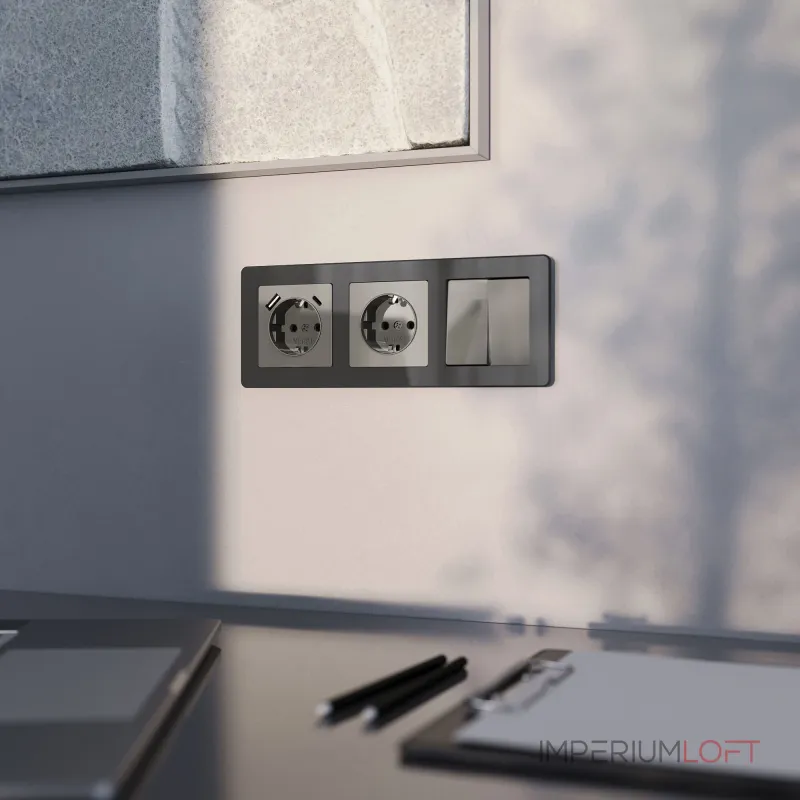 Розетка с заземлением и шторками Werkel a064091 от ImperiumLoft Розетка с заземлением и шторками Werkel a064091 от ImperiumLoft