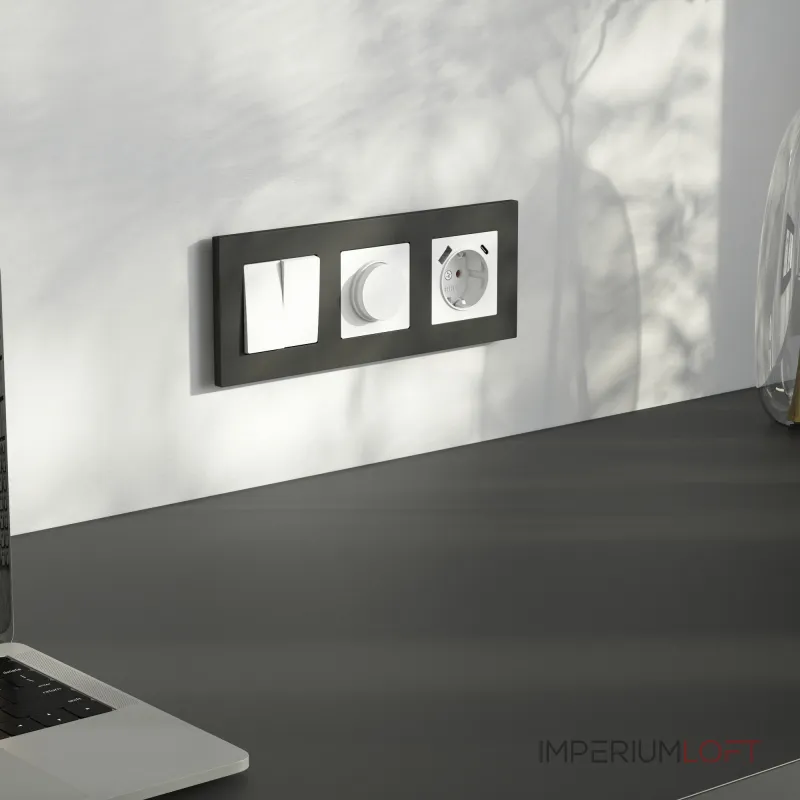 Розетка с заземлением. шторками и USB тип A+C Werkel a069613