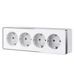 Розетка четверная с заземлением и шторками Gallant Werkel W5072210