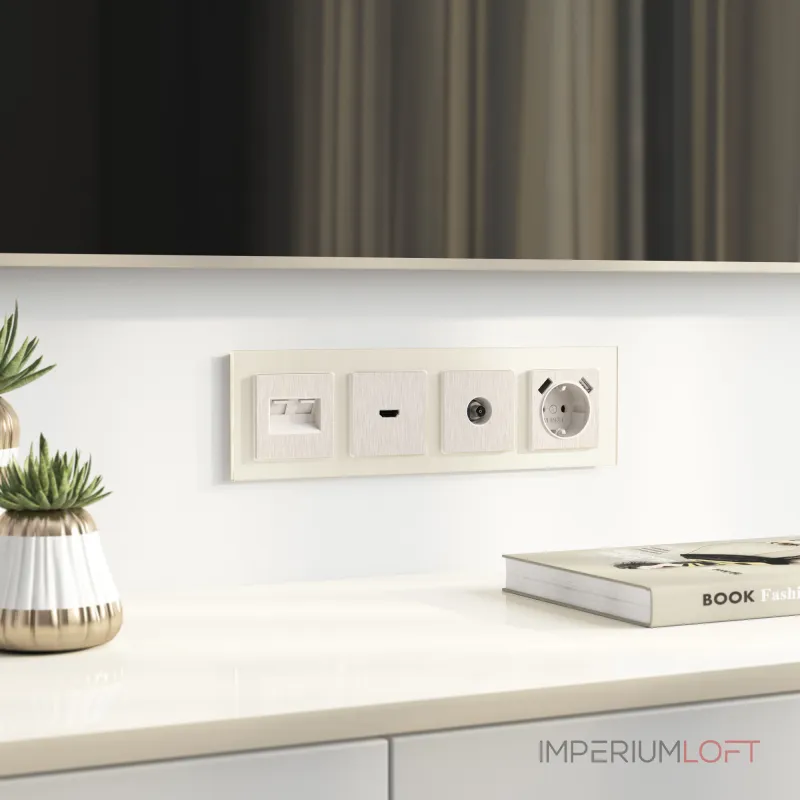 Накладка для двойной розетки Еtheret RJ-45 Werkel a051176 Накладка для двойной розетки Еtheret RJ-45 Werkel a051176