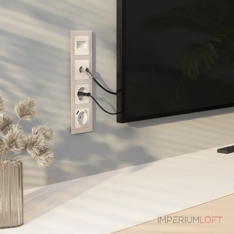 Накладка для двойной розетки Еtheret RJ-45 Werkel a051176 Накладка для двойной розетки Еtheret RJ-45 Werkel a051176