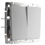 Выключатель двухклавишный с самовозвратом Werkel W1122406