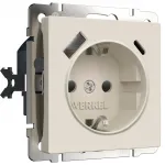 Розетка с заземлением. шторками и USB тип A+C Werkel a069611 от ImperiumLoft