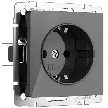 Розетка с заземлением Werkel a064090