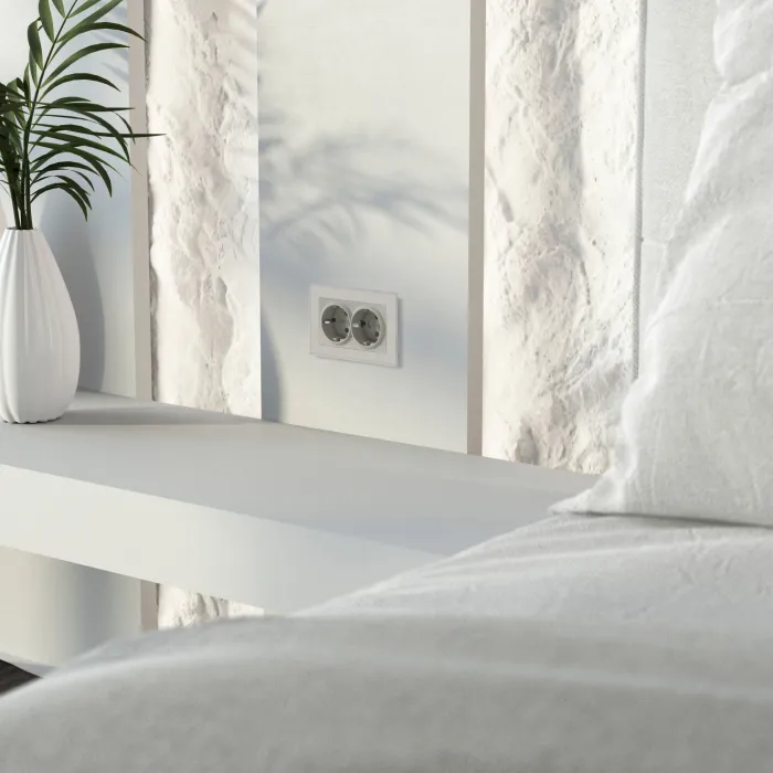Розетка двойная с заземлением Werkel a069774 от ImperiumLoft