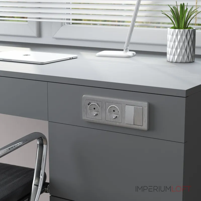 Выключатель двухклавишный Werkel W1120009