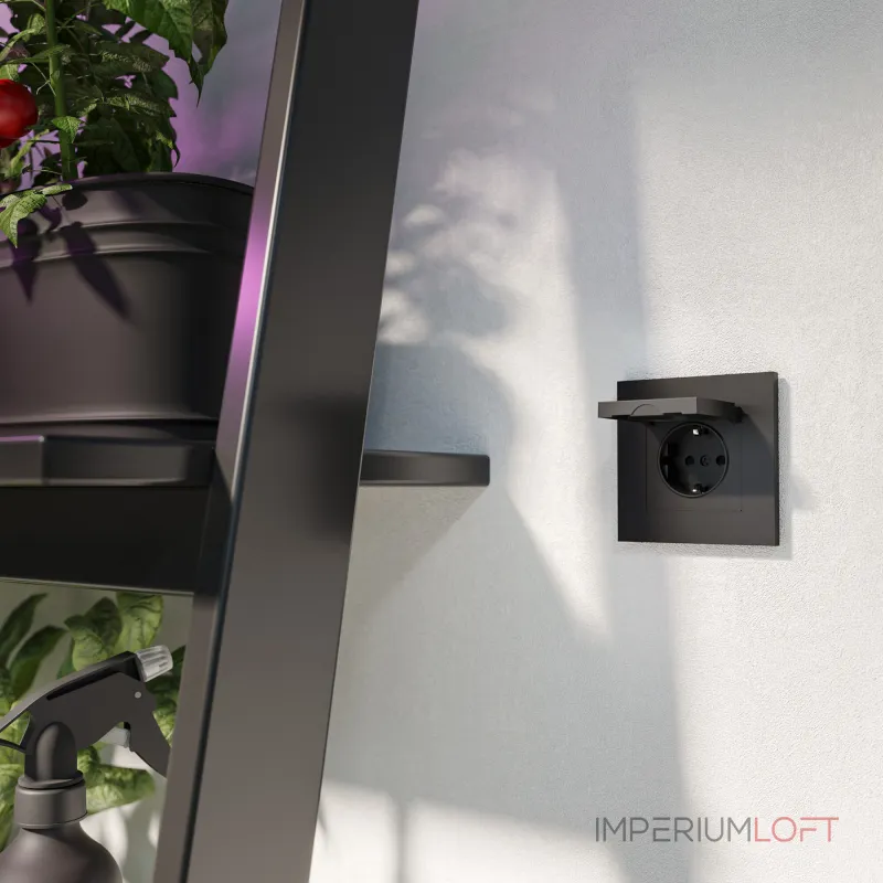 Розетка влагозащитная с защитной крышкой и шторкамиWerkel a069582 от ImperiumLoft Розетка влагозащитная с защитной крышкой и шторкамиWerkel a069582 от ImperiumLoft