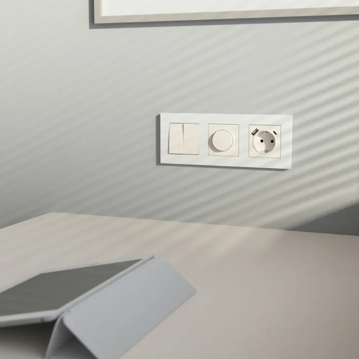 Розетка с заземлением. шторками и USB тип A+C Werkel a069611 от ImperiumLoft