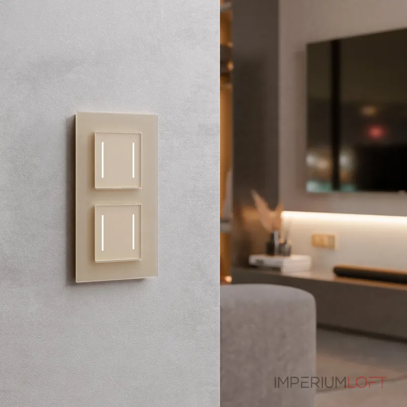 Умный сенсорный выключатель двухклавишный Werkel a064146 от ImperiumLoft Умный сенсорный выключатель двухклавишный Werkel a064146 от ImperiumLoft