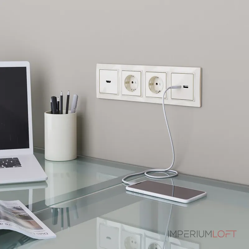 Розетка HDMI Werkel a051487 от ImperiumLoft