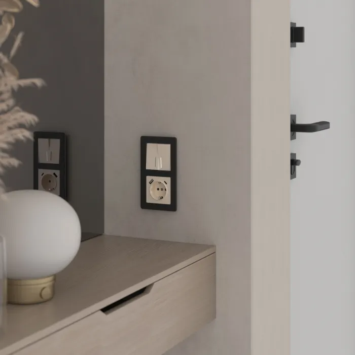 Выключатель двухклавишный с подсветкой Werkel a064057 от ImperiumLoft