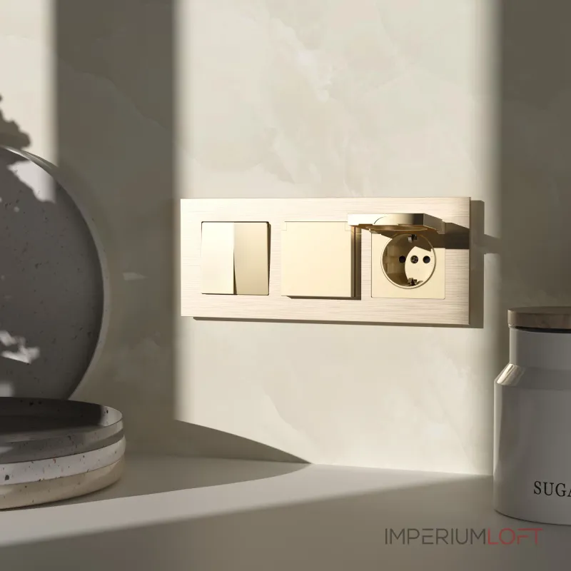 Розетка влагозащитная с защитной крышкой и шторкамиWerkel a069581 от ImperiumLoft Розетка влагозащитная с защитной крышкой и шторкамиWerkel a069581 от ImperiumLoft