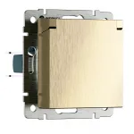 Розетка влагозащитная с защитной крышкой и шторкамиWerkel a069604 от ImperiumLoft