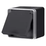 Розетка влагозащ. с зазем. с защит. крышкой и шторками Gallant Werkel W5071234
