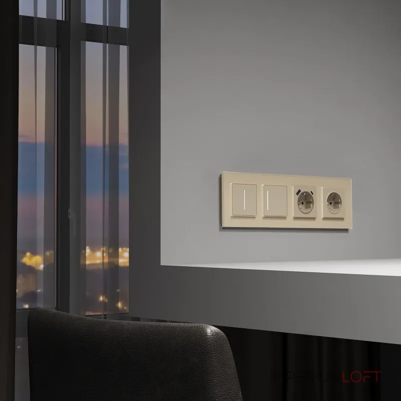 Умный сенсорный выключатель одноклавишный Werkel a064145 от ImperiumLoft Умный сенсорный выключатель одноклавишный Werkel a064145 от ImperiumLoft