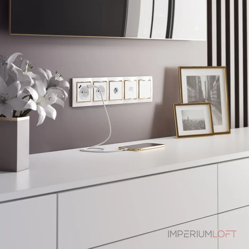 ТВ-розетка проходная Werkel a051116 от ImperiumLoft ТВ-розетка проходная Werkel a051116 от ImperiumLoft