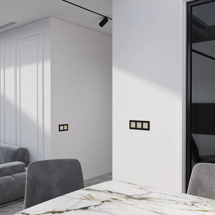 Сенсорный выключатель двухклавишный с подсветкой Werkel a063604 от ImperiumLoft