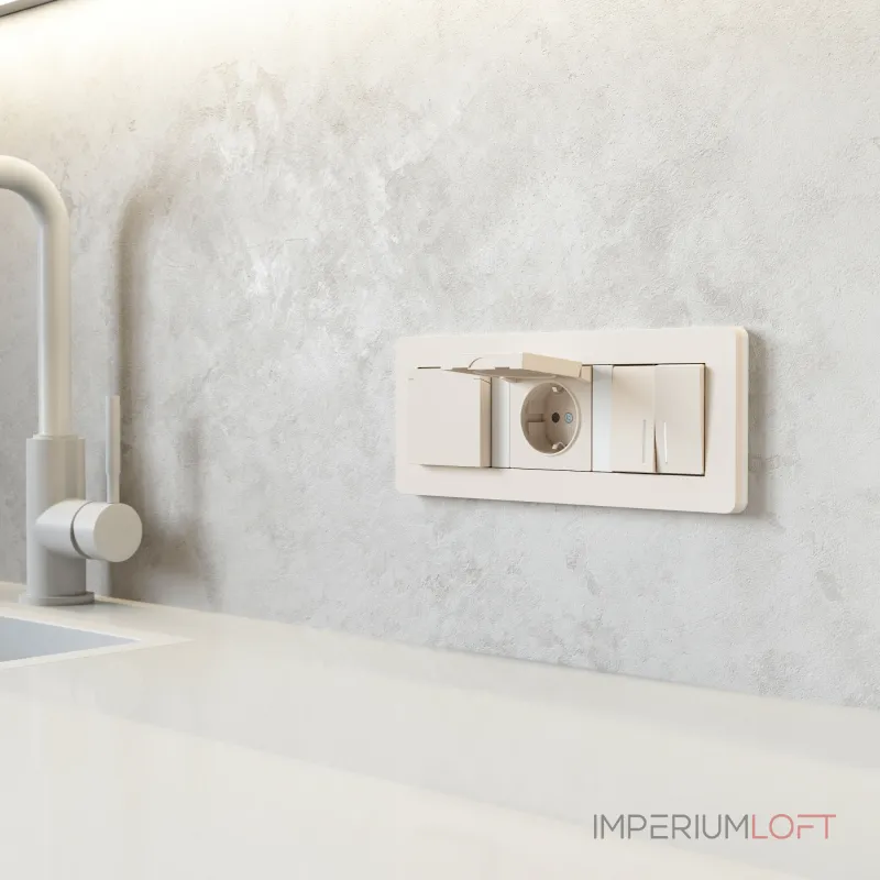 Розетка с заземлением и шторками c крышкой IP44 N Werkel W1171262 Розетка с заземлением и шторками c крышкой IP44 N Werkel W1171262