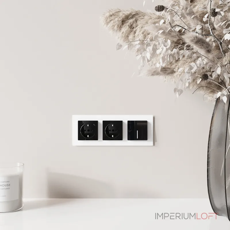 Розетка с заземлением. шторками и USB тип A+C Werkel a064044