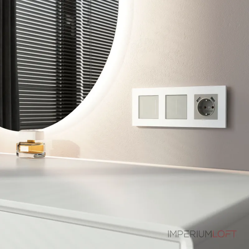 Сенсорный выключатель двухклавишный с подсветкой Werkel a069763 от ImperiumLoft Сенсорный выключатель двухклавишный с подсветкой Werkel a069763 от ImperiumLoft