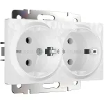 Розетка двойная с заземлением Werkel W1272001