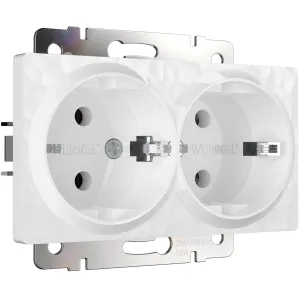 Розетка двойная с заземлением Werkel W1272001