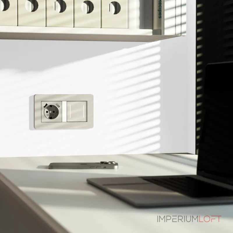 Сенсорный выключатель двухклавишный с подсветкой Werkel a069763 от ImperiumLoft Сенсорный выключатель двухклавишный с подсветкой Werkel a069763 от ImperiumLoft