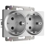 Розетка двойная с заземлением Werkel W1172006
