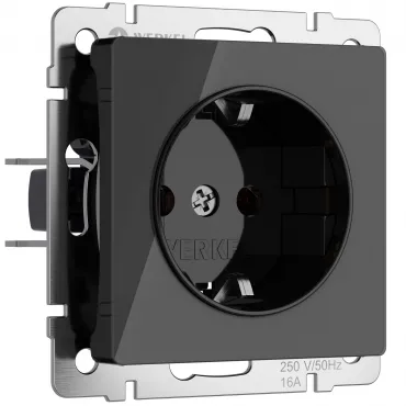 Розетка с заземлением и шторками Werkel a064042