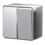 Выключатель двухклавишный влагозащищенный Gallant Werkel W5020206