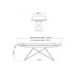 Стеклянный стол Woodville 625936