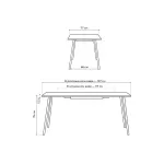 Деревянный стол Woodville 619219