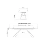 Стеклянный стол Woodville 553532