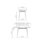 Стеклянный стол Woodville 551083