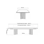 Стеклянный стол Woodville 621185