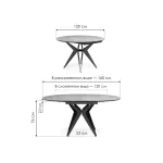 Стеклянный стол Woodville 612858