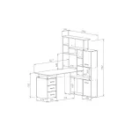 Компьютерный стол Woodville 328694